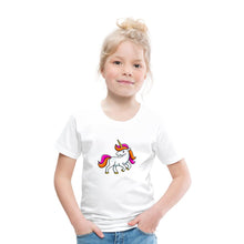 Lade das Bild in den Galerie-Viewer, Kinder T-Shirt - Unicorn - Weiß
