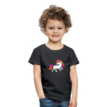 Lade das Bild in den Galerie-Viewer, Kinder T-Shirt - Unicorn - Schwarz
