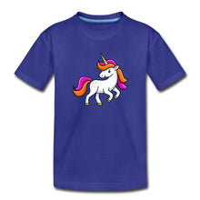 Lade das Bild in den Galerie-Viewer, Kinder T-Shirt - Unicorn - Königsblau
