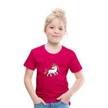 Lade das Bild in den Galerie-Viewer, Kinder T-Shirt - Unicorn - dunkles Pink
