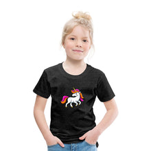 Lade das Bild in den Galerie-Viewer, Kinder T-Shirt - Unicorn - Anthrazit

