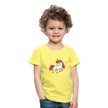 Lade das Bild in den Galerie-Viewer, Kinder T-Shirt - Unicorn - Gelb
