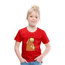 Lade das Bild in den Galerie-Viewer, Kinder T-Shirt mit Pferdekopf - Rot
