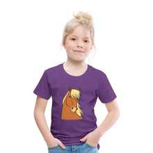 Lade das Bild in den Galerie-Viewer, Kinder T-Shirt mit Pferdekopf - Lila
