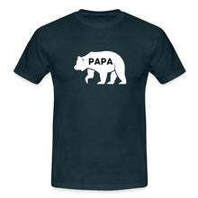 Lade das Bild in den Galerie-Viewer, Männer T-Shirt - Papa Bär - Navy
