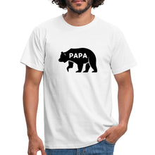Lade das Bild in den Galerie-Viewer, Männer T-Shirt - Papa Bär - Weiß
