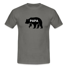 Lade das Bild in den Galerie-Viewer, Männer T-Shirt - Papa Bär - Graphit
