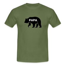 Lade das Bild in den Galerie-Viewer, Männer T-Shirt - Papa Bär - Militärgrün
