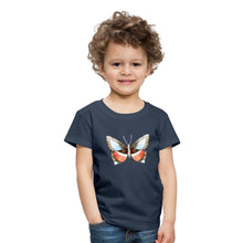 Lade das Bild in den Galerie-Viewer, Kinder T-Shirt mit Schmetterling - Navy
