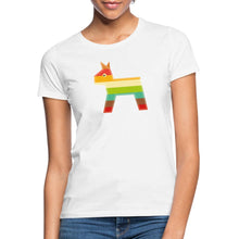 Lade das Bild in den Galerie-Viewer, Frauen T-Shirt mit Pferd - Weiß

