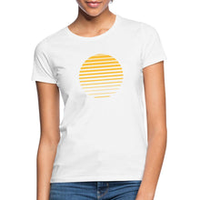 Lade das Bild in den Galerie-Viewer, Frauen T-Shirt - Sonnenuntergang - Weiß
