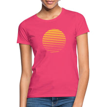 Lade das Bild in den Galerie-Viewer, Frauen T-Shirt - Sonnenuntergang - Azalea
