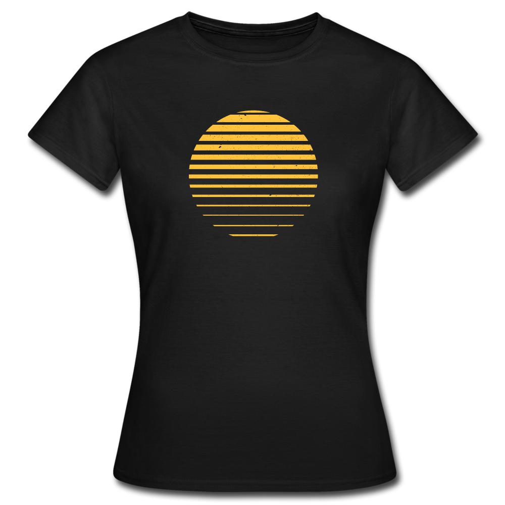 Frauen T-Shirt - Sonnenuntergang - Schwarz