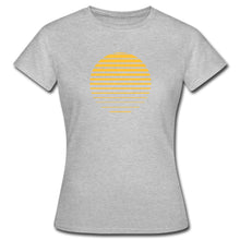 Lade das Bild in den Galerie-Viewer, Frauen T-Shirt - Sonnenuntergang - Grau meliert
