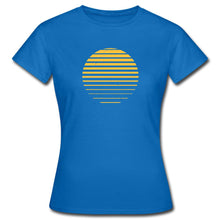 Lade das Bild in den Galerie-Viewer, Frauen T-Shirt - Sonnenuntergang - Royalblau

