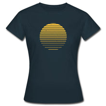 Lade das Bild in den Galerie-Viewer, Frauen T-Shirt - Sonnenuntergang - Navy

