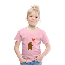 Lade das Bild in den Galerie-Viewer, Kinder T-Shirt - Bär mit Herz Ballon - Hellrosa
