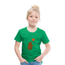Lade das Bild in den Galerie-Viewer, Kinder T-Shirt - Bär mit Herz Ballon - Kelly Green
