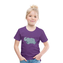 Lade das Bild in den Galerie-Viewer, Kinder T-Shirt - glücklicher Elefant - Lila
