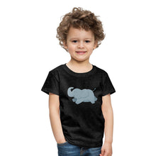 Lade das Bild in den Galerie-Viewer, Kinder T-Shirt - glücklicher Elefant - Anthrazit
