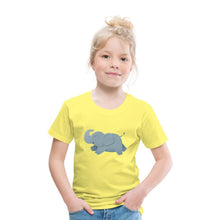 Lade das Bild in den Galerie-Viewer, Kinder T-Shirt - glücklicher Elefant - Gelb

