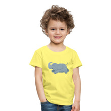 Lade das Bild in den Galerie-Viewer, Kinder T-Shirt - glücklicher Elefant - Gelb
