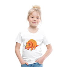 Lade das Bild in den Galerie-Viewer, Kinder T-Shirt - Dino Triceratops - Weiß
