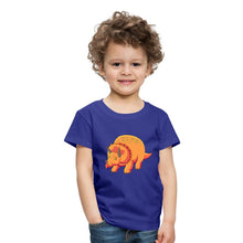 Lade das Bild in den Galerie-Viewer, Kinder T-Shirt - Dino Triceratops - Königsblau
