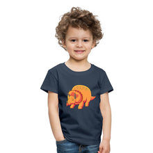 Lade das Bild in den Galerie-Viewer, Kinder T-Shirt - Dino Triceratops - Navy
