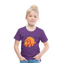 Lade das Bild in den Galerie-Viewer, Kinder T-Shirt - Dino Triceratops - Lila
