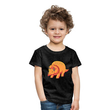 Lade das Bild in den Galerie-Viewer, Kinder T-Shirt - Dino Triceratops - Anthrazit
