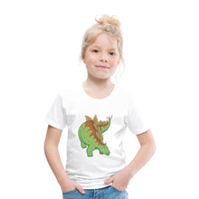 Lade das Bild in den Galerie-Viewer, Kinder T-Shirt - Dinosaurier Stegosaurus - Weiß
