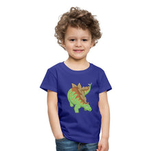 Lade das Bild in den Galerie-Viewer, Kinder T-Shirt - Dinosaurier Stegosaurus - Königsblau

