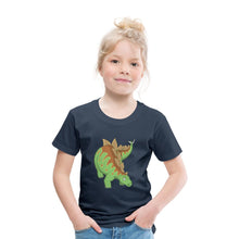 Lade das Bild in den Galerie-Viewer, Kinder T-Shirt - Dinosaurier Stegosaurus - Navy
