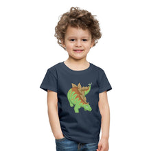 Lade das Bild in den Galerie-Viewer, Kinder T-Shirt - Dinosaurier Stegosaurus - Navy
