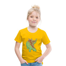 Lade das Bild in den Galerie-Viewer, Kinder T-Shirt - Dinosaurier Stegosaurus - Sonnengelb

