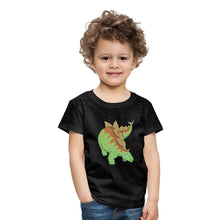 Lade das Bild in den Galerie-Viewer, Kinder T-Shirt - Dinosaurier Stegosaurus - Anthrazit
