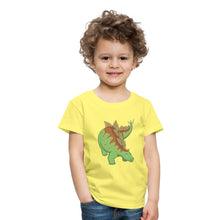 Lade das Bild in den Galerie-Viewer, Kinder T-Shirt - Dinosaurier Stegosaurus - Gelb

