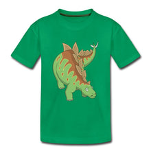 Lade das Bild in den Galerie-Viewer, Kinder T-Shirt - Dinosaurier Stegosaurus - Kelly Green
