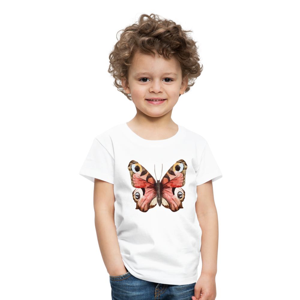 Kinder T-Shirt - Schmetterling - Weiß