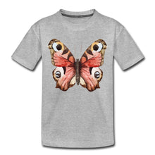 Lade das Bild in den Galerie-Viewer, Kinder T-Shirt - Schmetterling - Grau meliert
