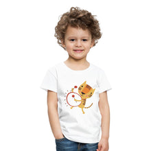 Lade das Bild in den Galerie-Viewer, Kinder T-Shirt - Tiger mit Trommel - Weiß
