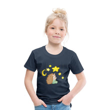 Lade das Bild in den Galerie-Viewer, Kinder T-Shirt - Igel mit Sternen - Navy
