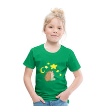 Lade das Bild in den Galerie-Viewer, Kinder T-Shirt - Igel mit Sternen - Kelly Green
