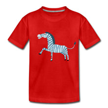 Lade das Bild in den Galerie-Viewer, Kinder T-Shirt - Zebra - Rot
