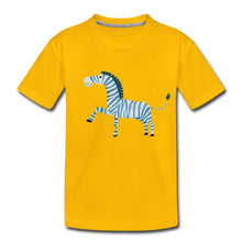 Lade das Bild in den Galerie-Viewer, Kinder T-Shirt - Zebra - Sonnengelb
