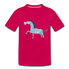 Lade das Bild in den Galerie-Viewer, Kinder T-Shirt - Zebra - dunkles Pink
