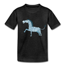 Lade das Bild in den Galerie-Viewer, Kinder T-Shirt - Zebra - Anthrazit
