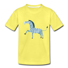 Lade das Bild in den Galerie-Viewer, Kinder T-Shirt - Zebra - Gelb
