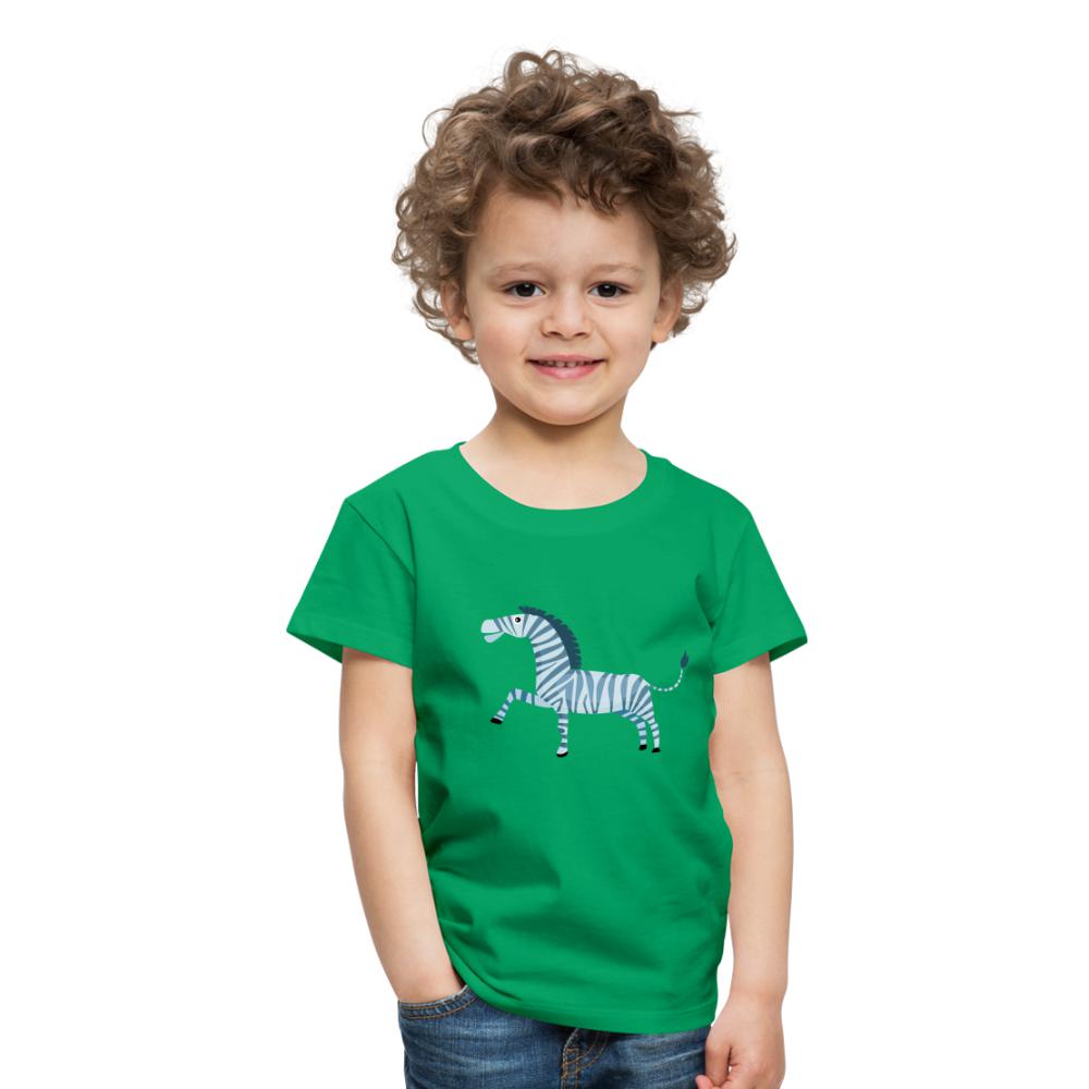 Kinder T-Shirt - Zebra - Kelly Green